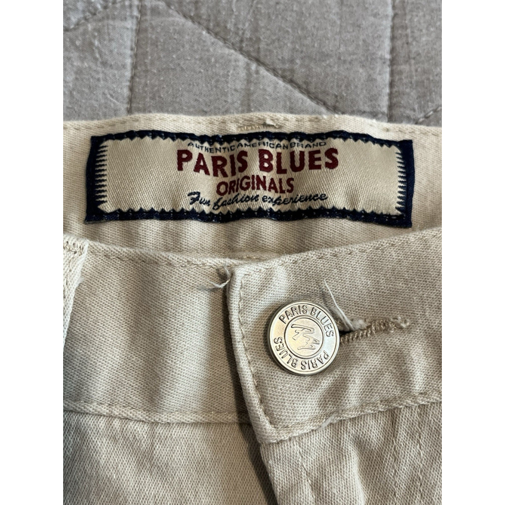Paris Blues Beige Denim Shorts Womens Juniors Size 1 - Picture 4 of 6